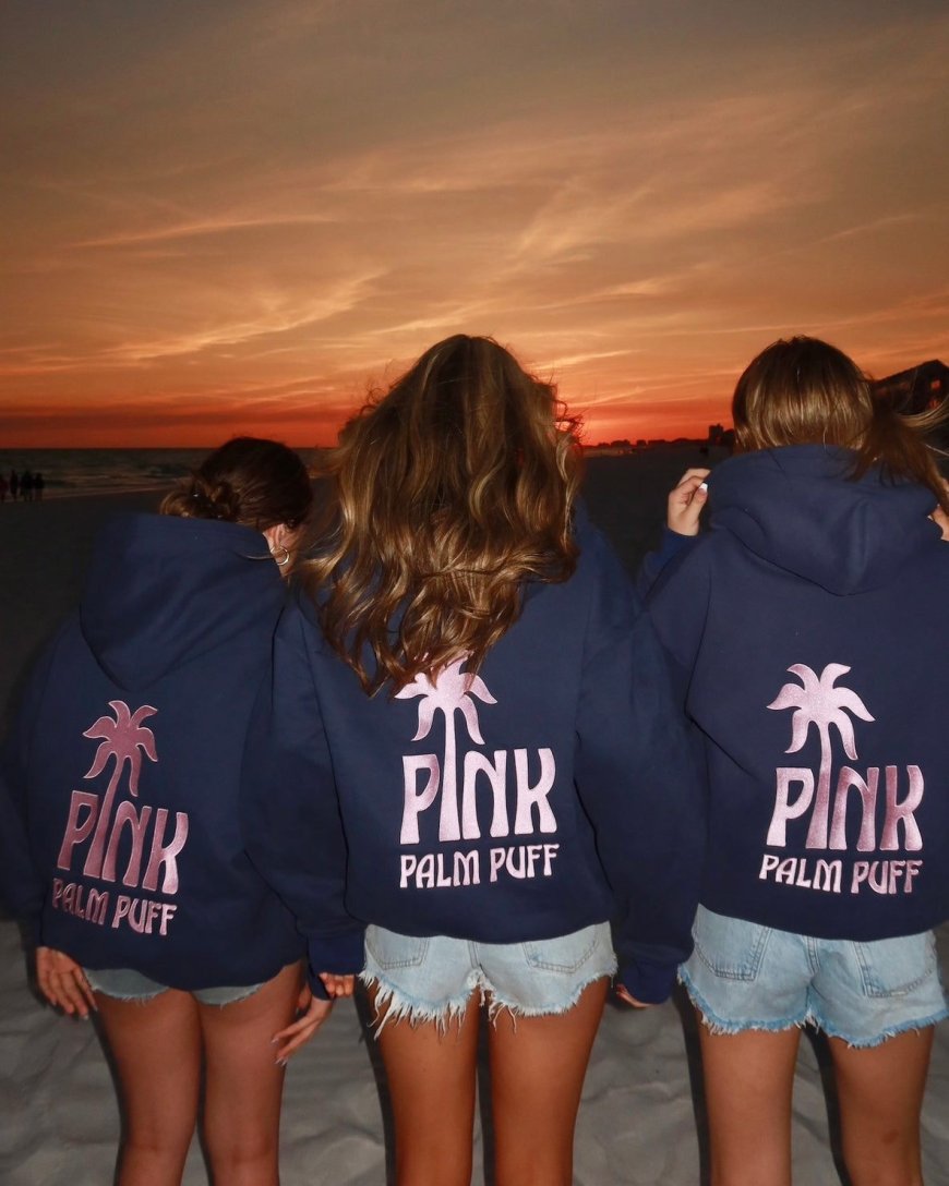 pink palm puff hoodie: Crafting Tomorrow’s Streetwear Today