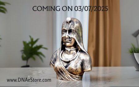 DNA E-Store | Discover the Timeless Elegance of the Handcrafted Antique Finish Rani Bani Thani Decorative Polyresin Sculpture